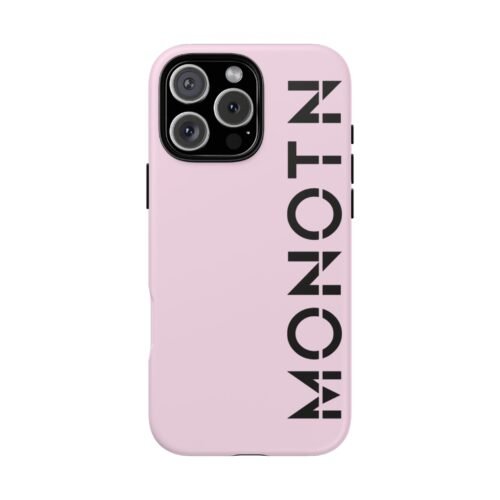 DUO Pink + Black iPhone Case