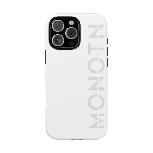 MONO White iPhone Case