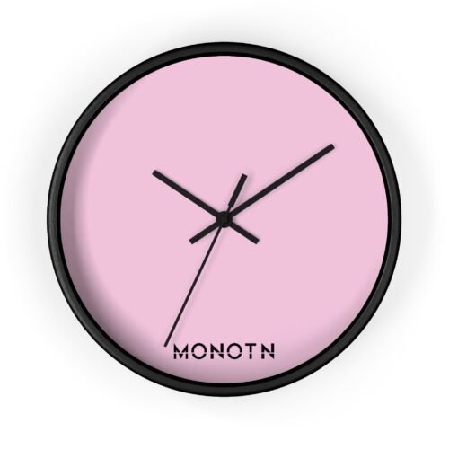 DUO Pink + Black Wall Clock